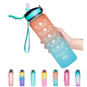 Doppelwandiger Kaltwasserbecher aus Kunststoff mit Regenbogendeckel