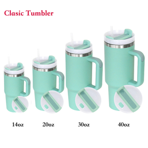 2. Serie 40 OZ Isolierbecher mit Strohhalm und Griff