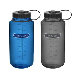 Wiederverwendbare Sport-Kunststoffwasserflasche mit individuellem Logo und Griff
