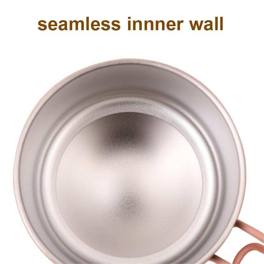 Easy tragen starke Metall im Freien Wanderbecher mit Griff