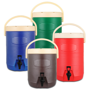 Isolierter Eiskübel-Partykühler mit individuellem Logo und Zapfen 