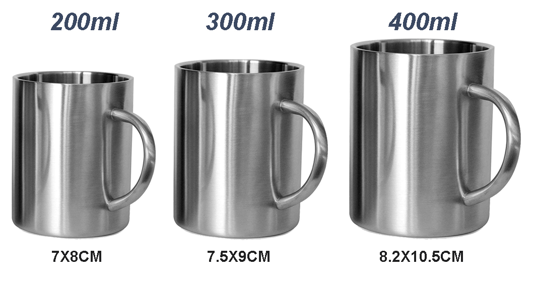 Wholesell G&uuml;nstiger Edelstahl -Kaffeetassen f&uuml;r die Aktion 