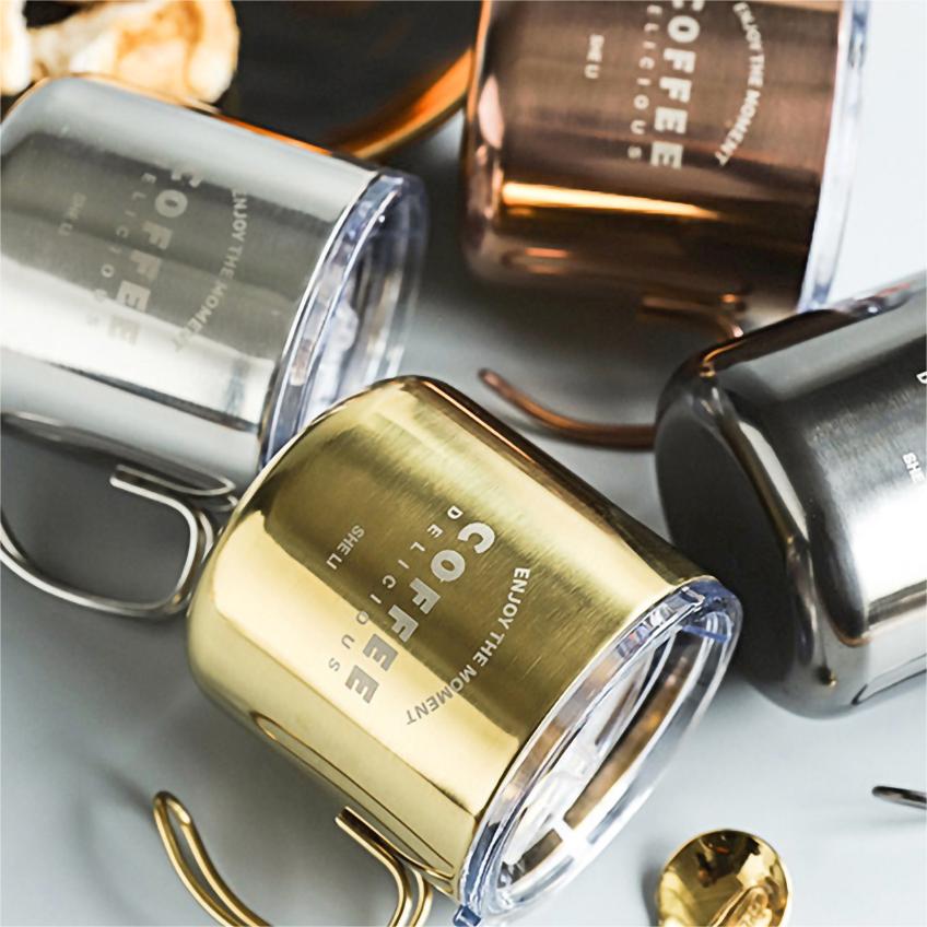 Easy tragen starke Metall im Freien Wanderbecher mit Griff