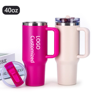 40-Unzen-Edelstahl-Rohlingisolierter SureGrip-Becher mit Deckel