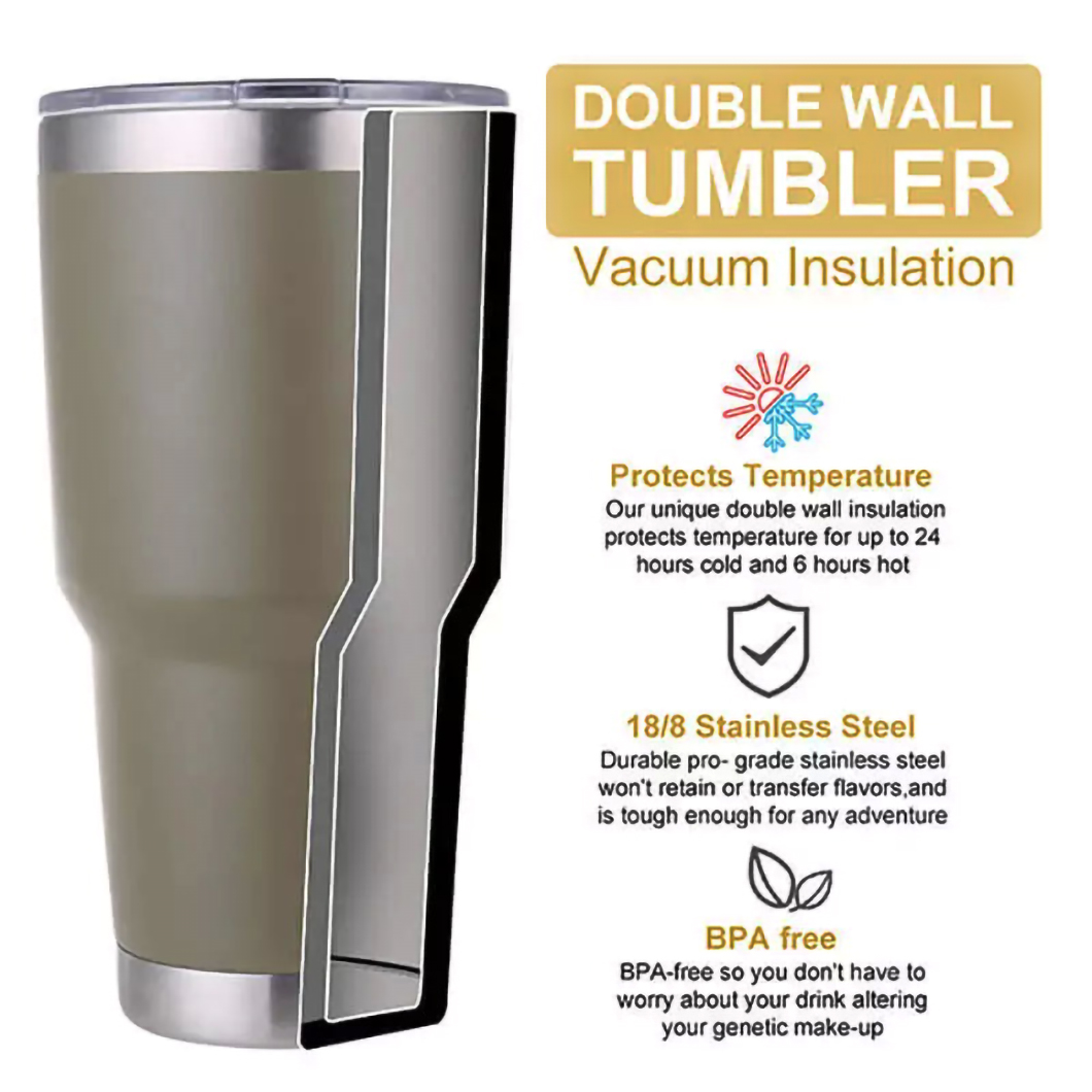 Klassische thermische isolierte Auto -Tumbler -Becher mit Deckelhersteller 